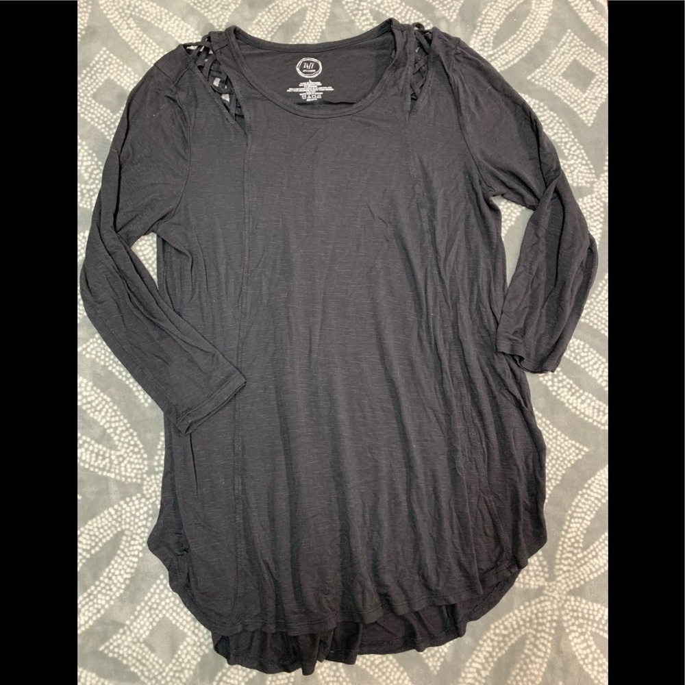 Maurices cutout black‎ blouse